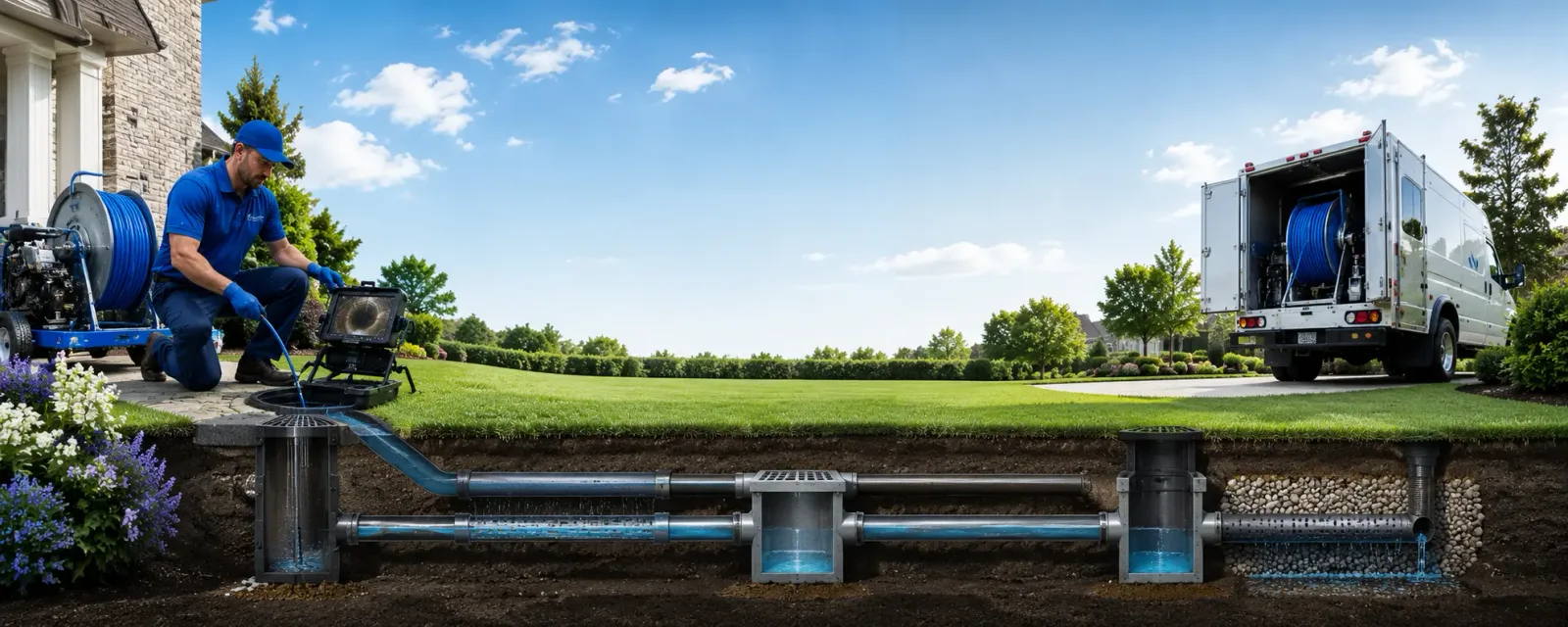 Outdoor drain cleaning information for Centerville, LA